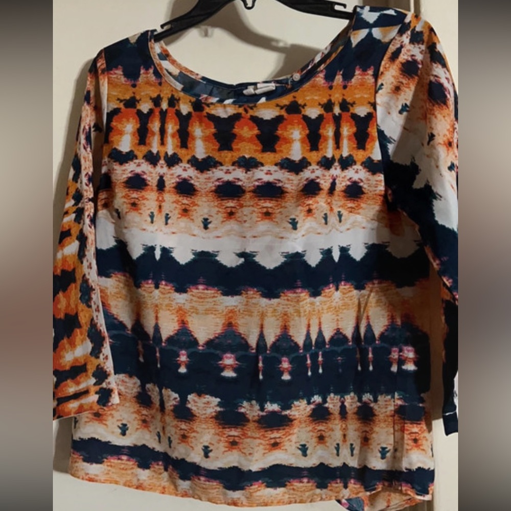 Tye dye half sleeved blouse